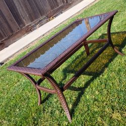 Wicker Coffee Table 40 Bucks.
