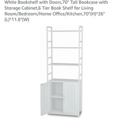 New Book Shelf White Color 