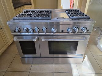 Jenn-Air 48" Professional Gas Range PRG4810NP with Matching Range Hood