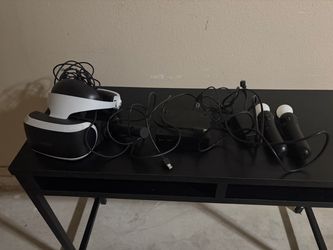 PlayStation VR Headset with Move Controllers and Cables