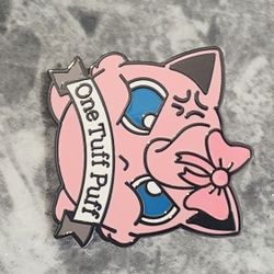Pokemon Giggly Puff one tuff Puff enamel pin