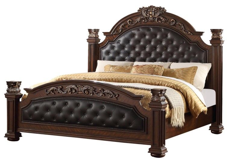 🟡IN STOCK 🟡 ASPEN BROWN KING BEDROOM SET