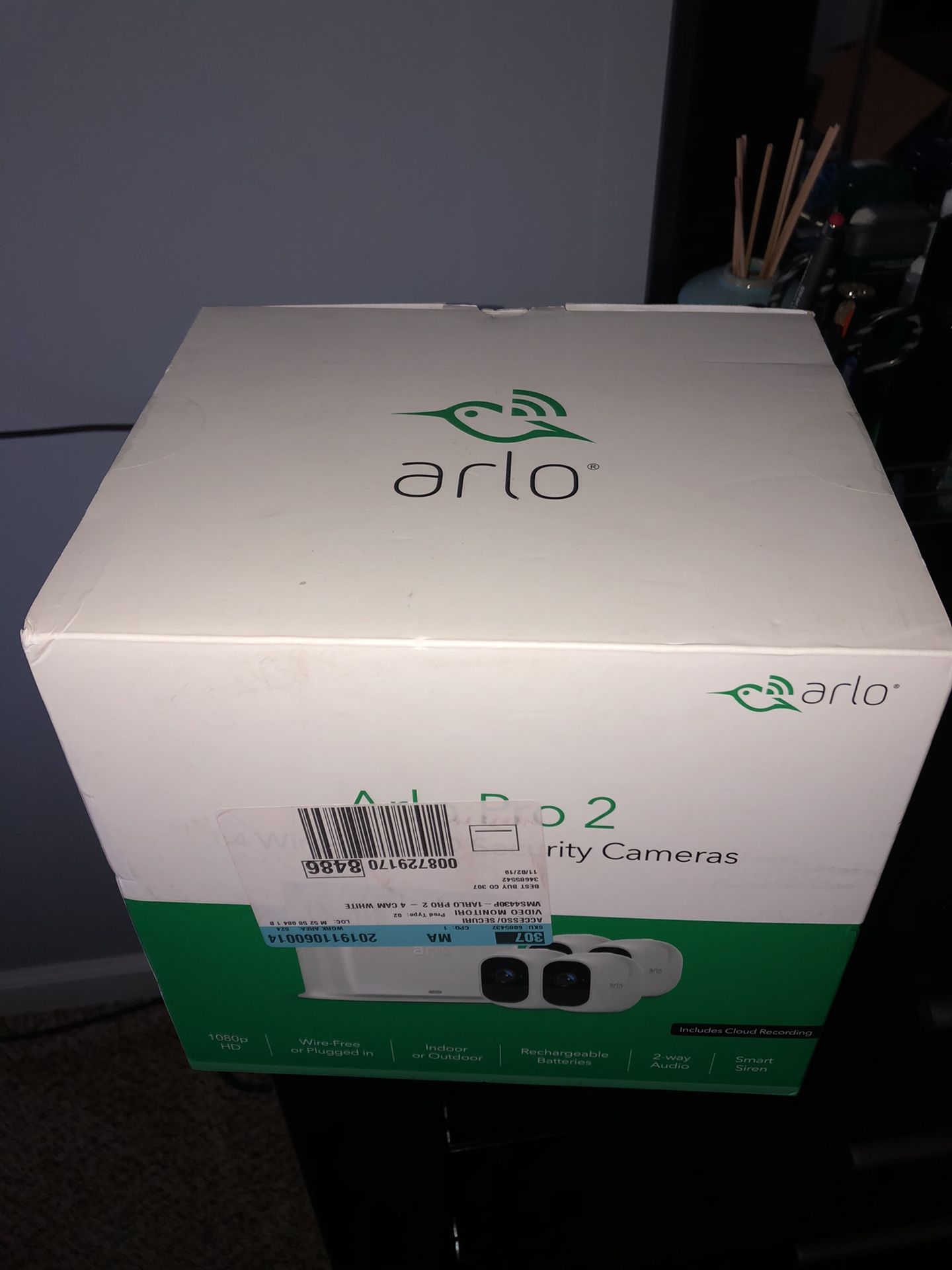 Arlo Pro 2 - 4 Security Cameras Indoor/Outdoor Wireless 1080p