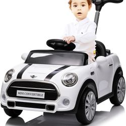 Licensed MINI Cooper Toddler Push Car Toy White