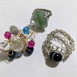 Handmade Natural Gemstone Rings