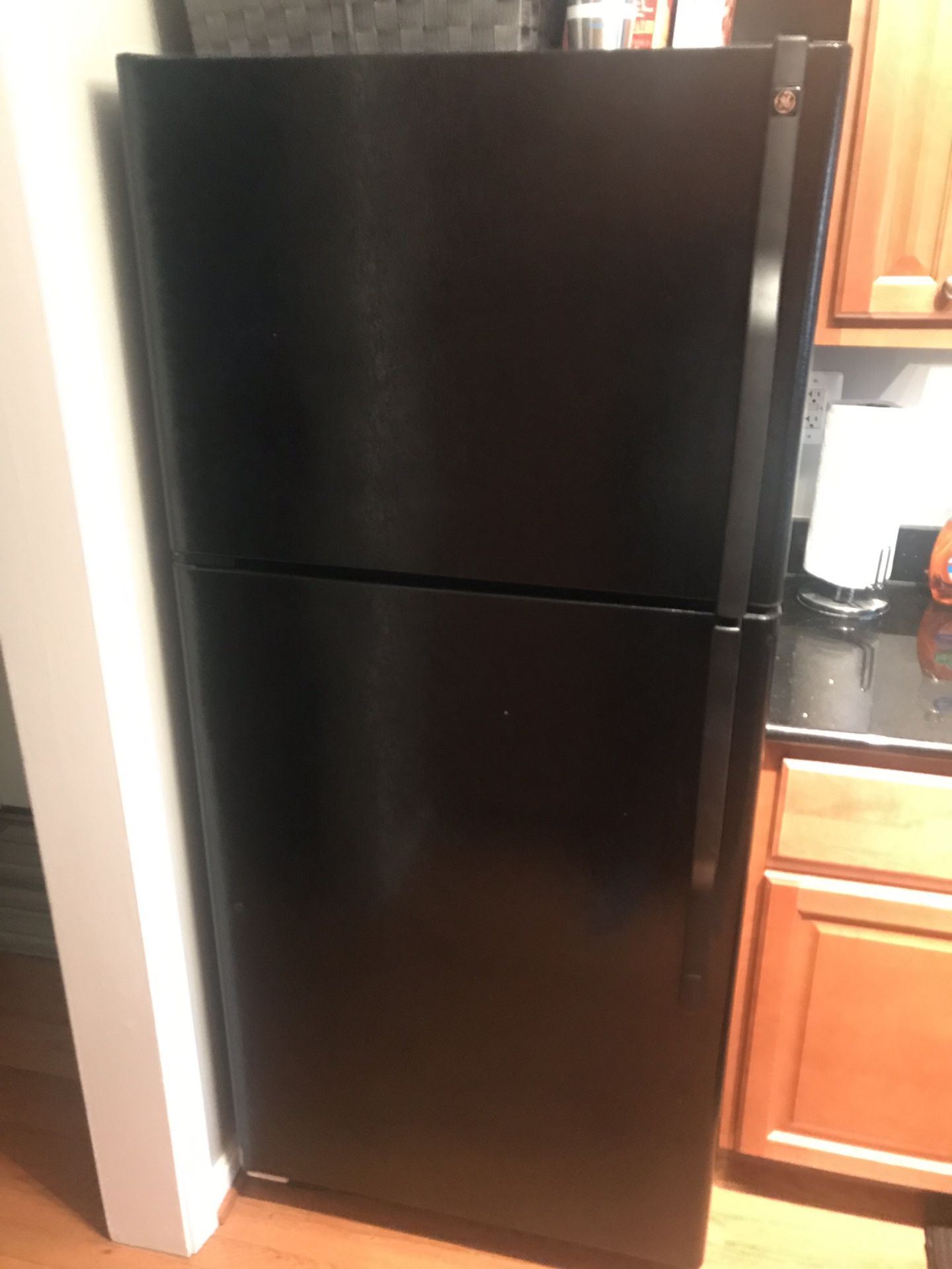 Black GE Refrigerator