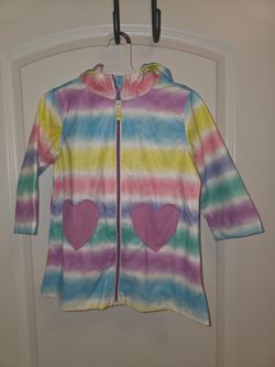 Rainbow rain jacket