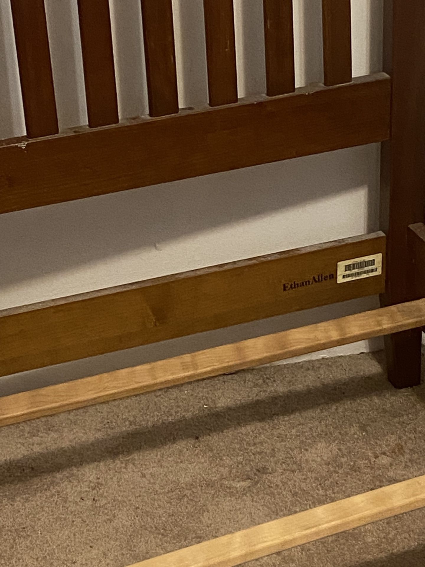 Ethan Allen Sleigh Bed Frame