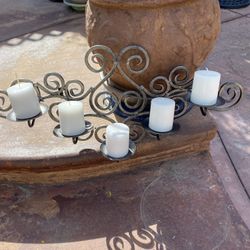 Cast Iron Wall Candle Holder 