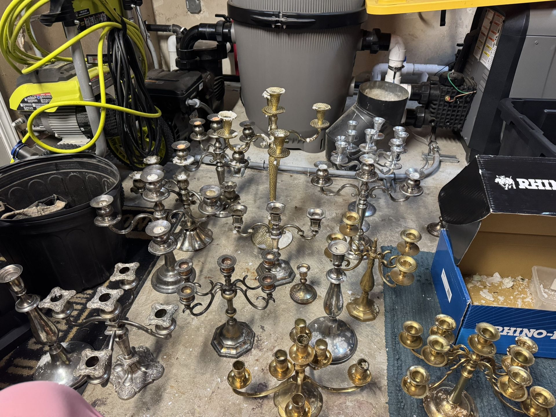 Antique Candelabras (Wedding centerpieces)