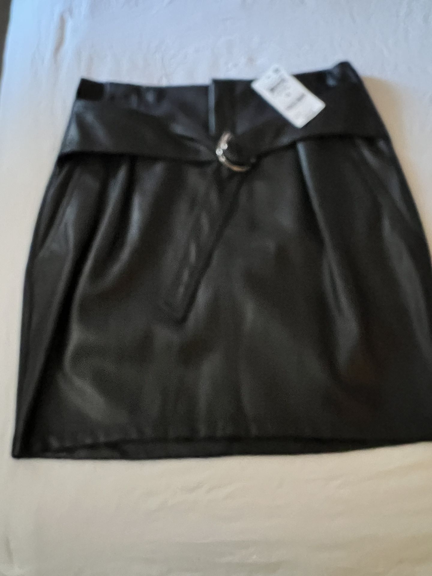 Faux Leather Skirt Size 4