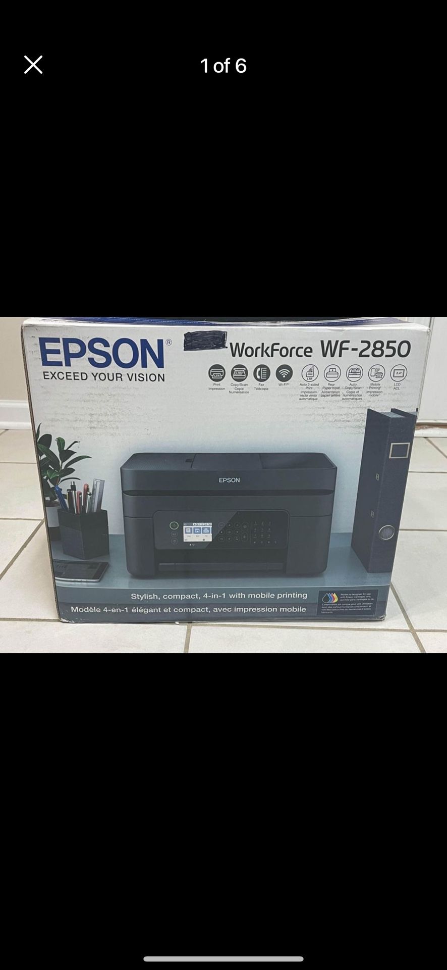 Epson Workforce WF-2850 printer