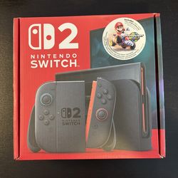 Nintendo Switch 2 Console With Mario Kart World Bundle (Digital Download Code)