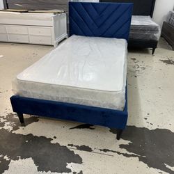 New Twin Bed W/ Mattress Set
