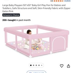 Large Baby Playpen 50"x50" 
