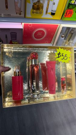 Perry ellis for woman 360 coral 4pcs EDP set de perfume para mujer