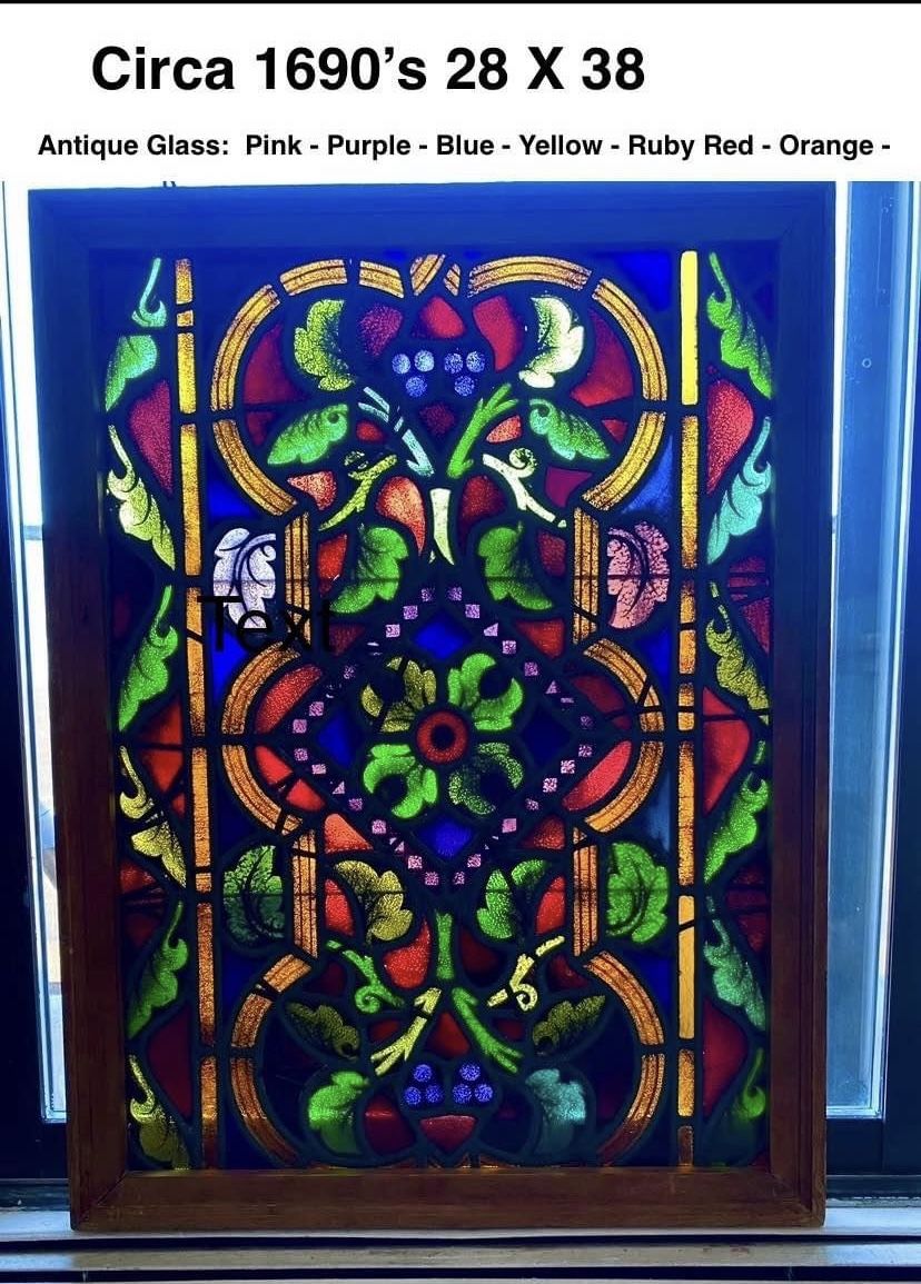 Antique Stained Glass Window