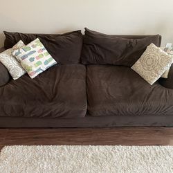 Large Brown Sofa Couch