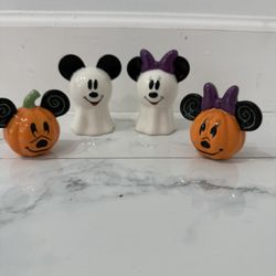 Mickey and Minnie Halloween Salt Pepper Shakers by Zrike