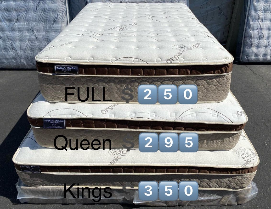 ☁️ Full Size Organic Style Very Nice Mattress (Mattress Only)
