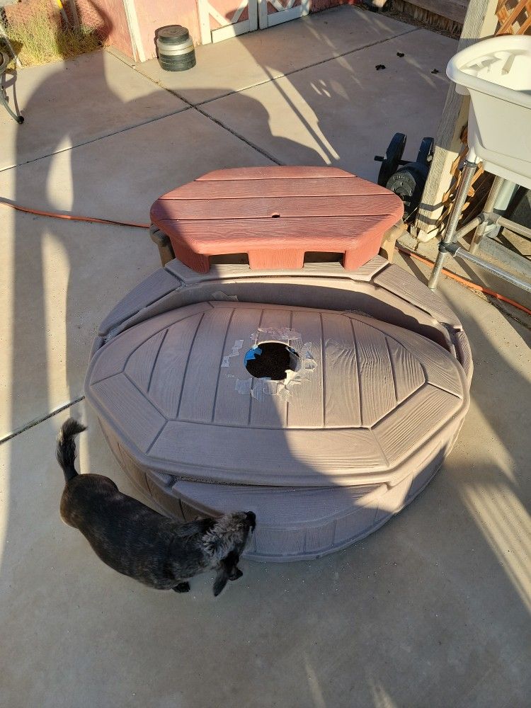 Sand Box With Bench