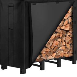 4ft Firewood Log Rack W/Cover $45
