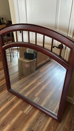 43”x48” dresser mirror real wood