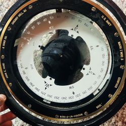 U.S. Navy gimbaled compass, likely a vintage 