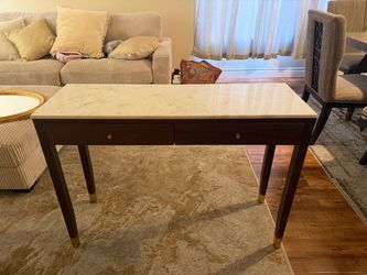 Vanity, mirror & storage bench