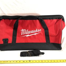 Brand New Milwaukee Seven Tool Capacity Tool Bag With Shoulder Strap 
