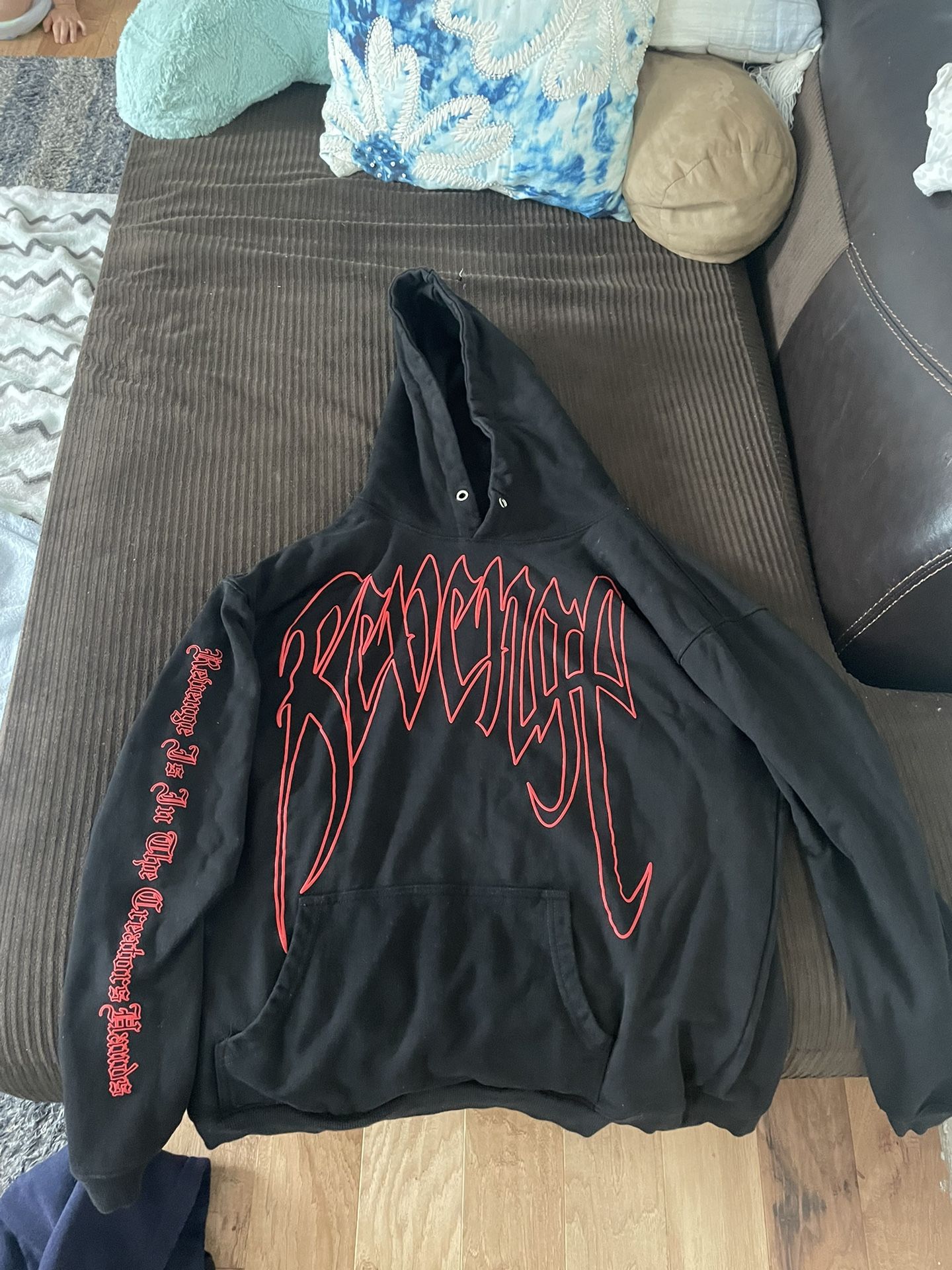 Revenge Hoodie- OG Black And Red