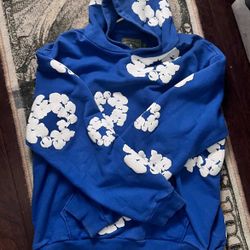 Blue Denim Tear Hoodie