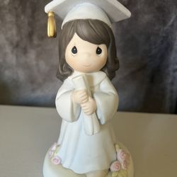 Precious Moments - Brunette Girl Graduation