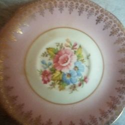 Vintage New England China Tea Cup And Saucer Set Never Used Located In Palm Springs Ca