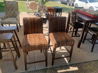 2 pottery barn counter height chairs