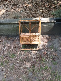 Wicker Bath Cabinet