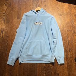 supreme bandana box logo hoodie light blue