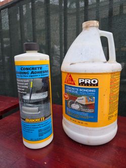 Concrete Bonding Adhesive Lot – Quikrete & Sika