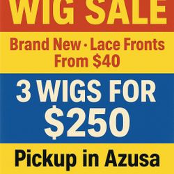 We Have More Than 10 Wigs Available 