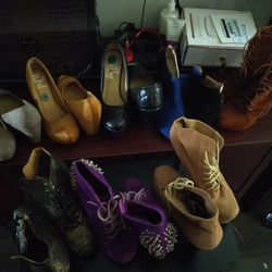 8 Pairs Of Heels Size 7 / 7.5 / 8