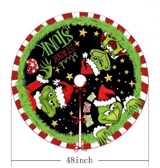 The Grinch Tree Skirt Collar 48 Inch