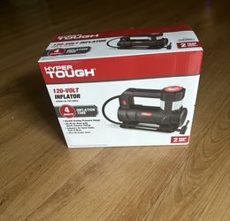 Hyper Tough AC120 Volts Tire and Multipurpose Inflator, Garage Inflator