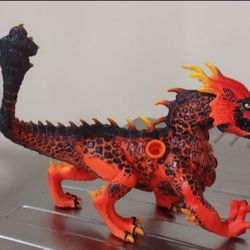 Schleich Eldrador Creatures Lava Dragon Figure 2017 Red Orange Black