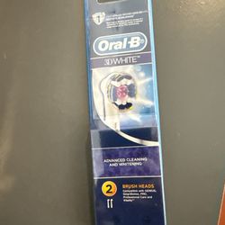 Oral-B 3D White Replacement Brush Heads – 2 Pack (New)