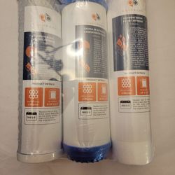Replacement Water Filter Set: CTO+GAC+Sediment All 5 Micron Fit Most RO UNITS