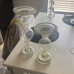 Glass Candle Holders