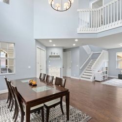 Dining Table with 6 Chairs and Large Cubby