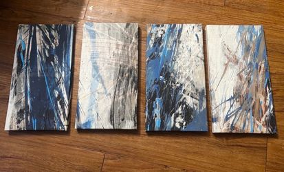 All These 4 New Canvas Each Size 18x7 Inches . All 5$