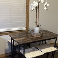 Modern Rustic Dining Table Set – $40