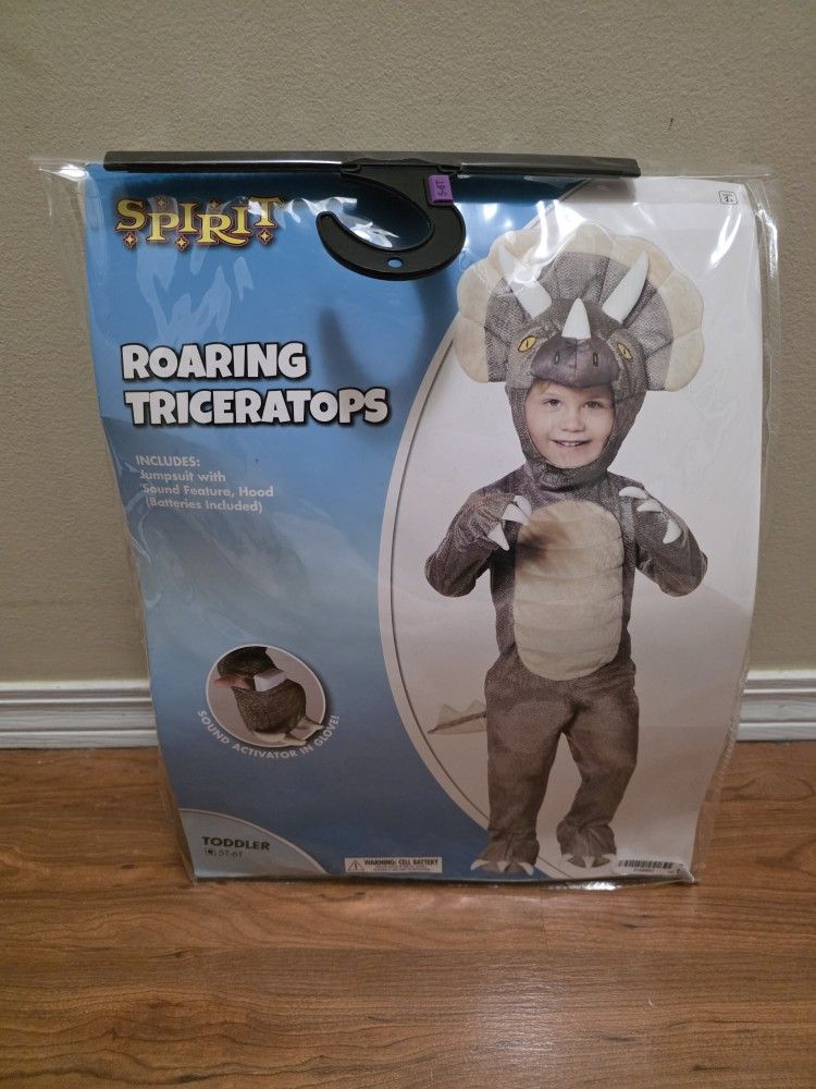 Roaring Triceratops Costume (2+)